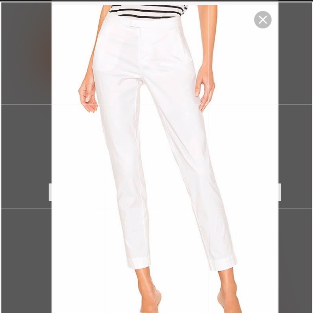 ATM Womens Denim Slim Fit Cropped Pants